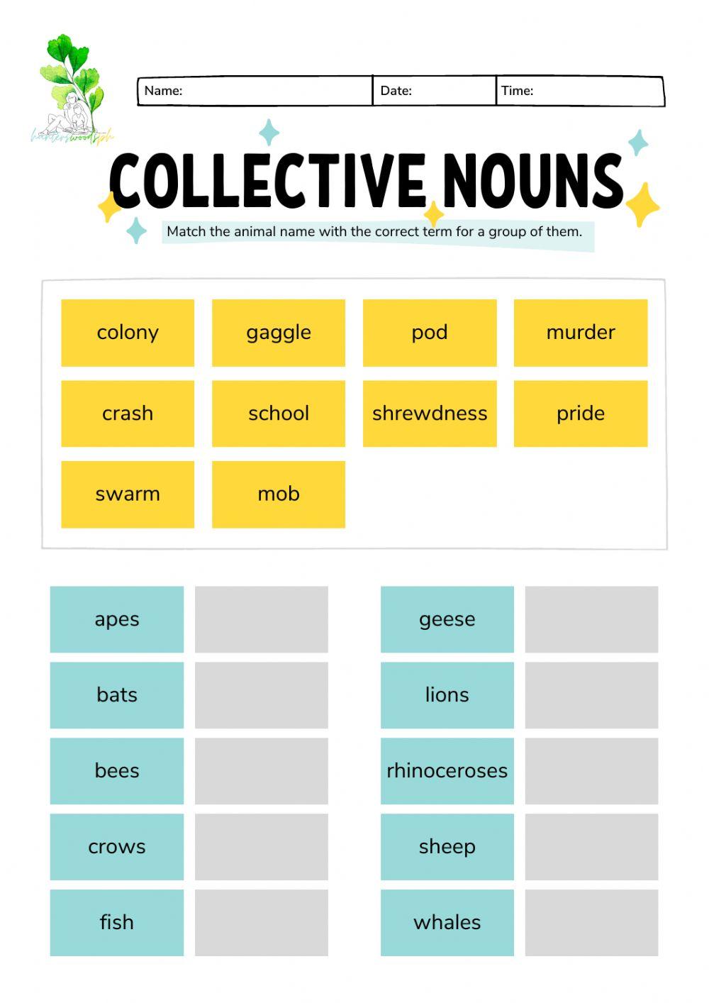 Montessori Lesson - English Language - Collective Nouns