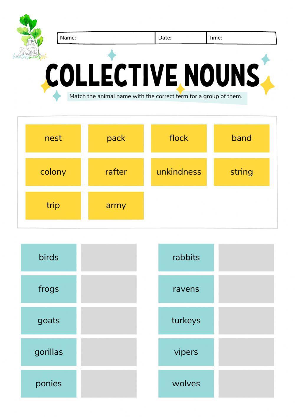 Montessori Lesson - English Language - Collective Nouns 2