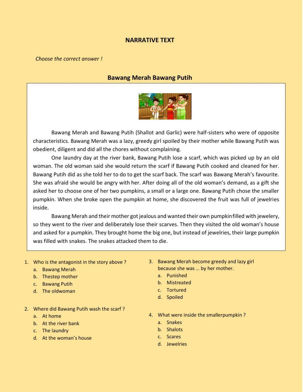 Narrative Text - Indonesian Fairytales