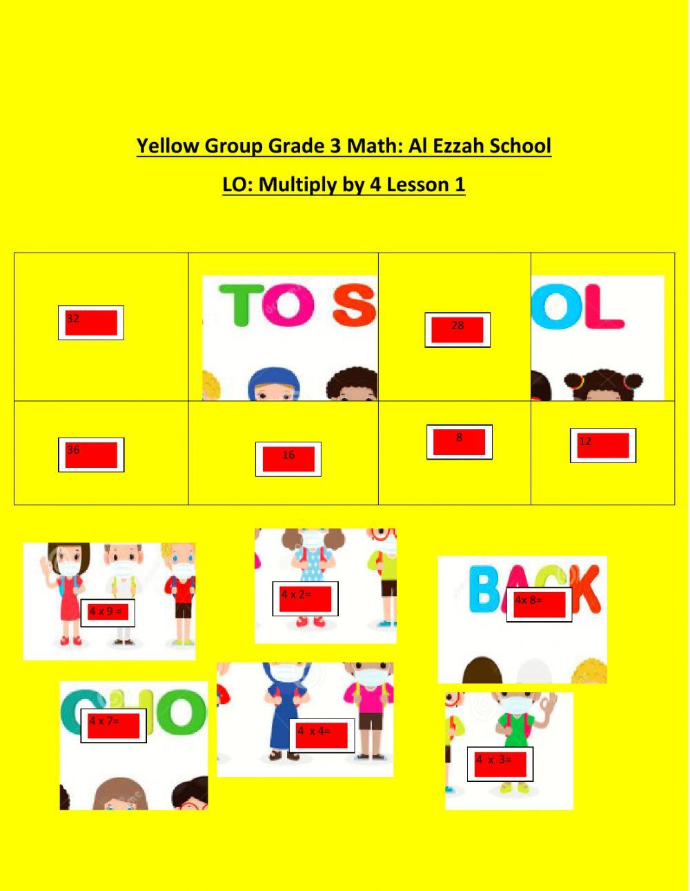 Yellow group Lesson 1