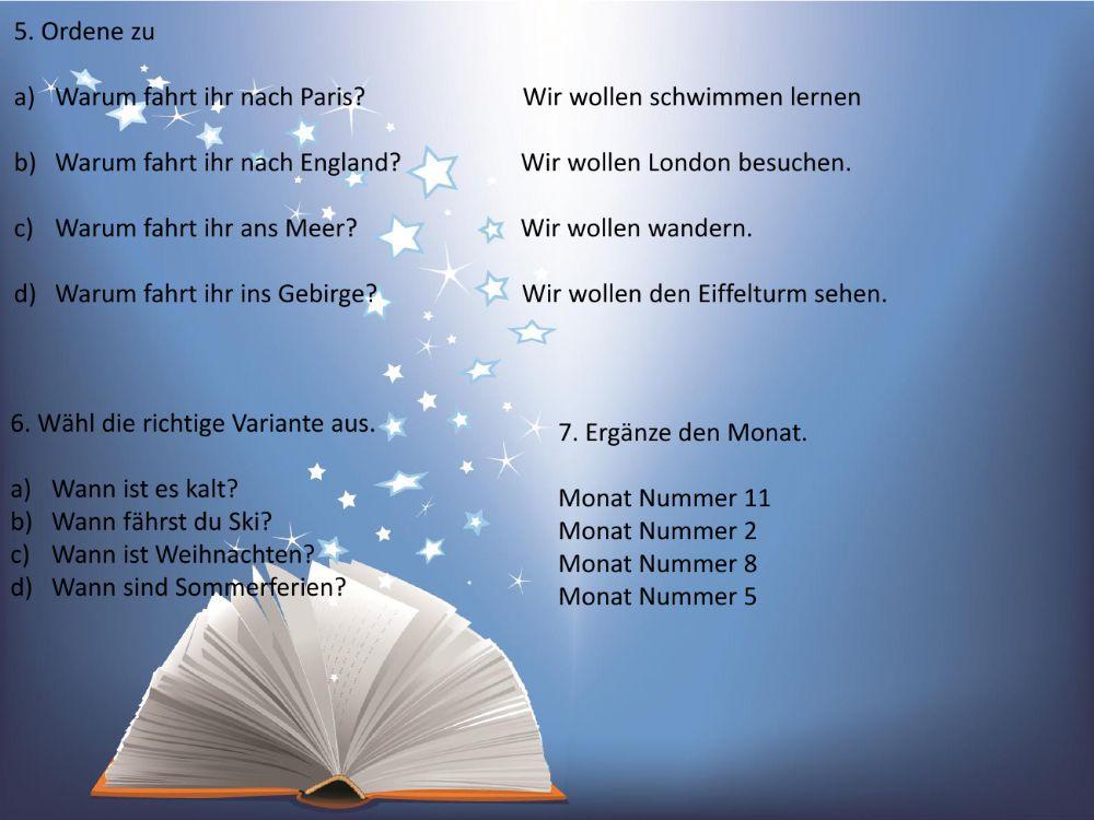 Testarbeit auf Deutsch