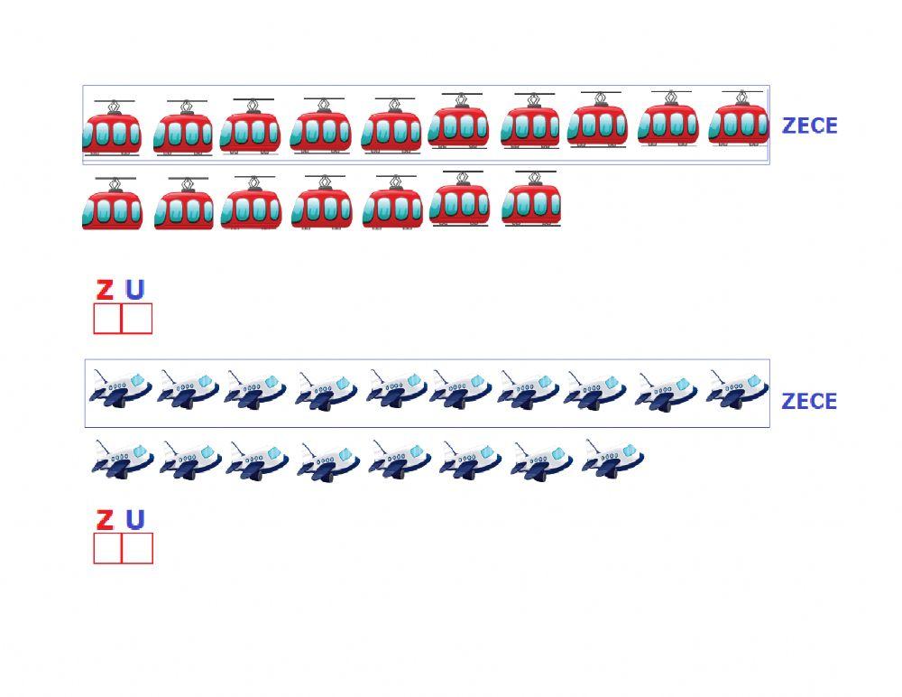 Formarea si scrierea numerelor de la 10 la 20