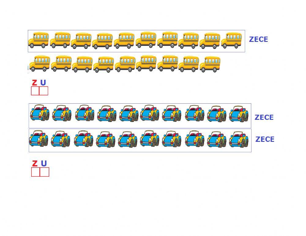 Formarea si scrierea numerelor de la 10 la 20