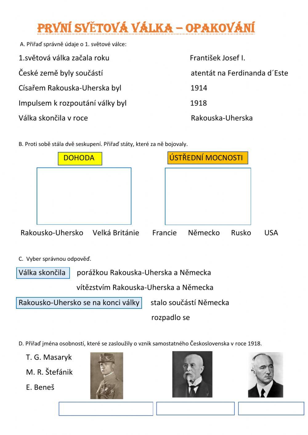 První světová válka