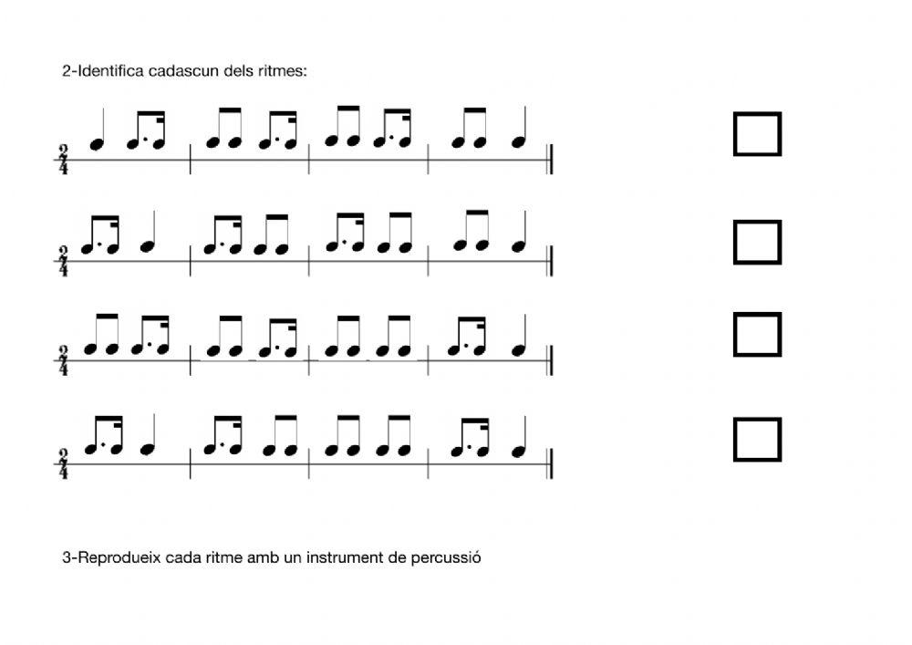 Dictat rítmic (5è, 6)