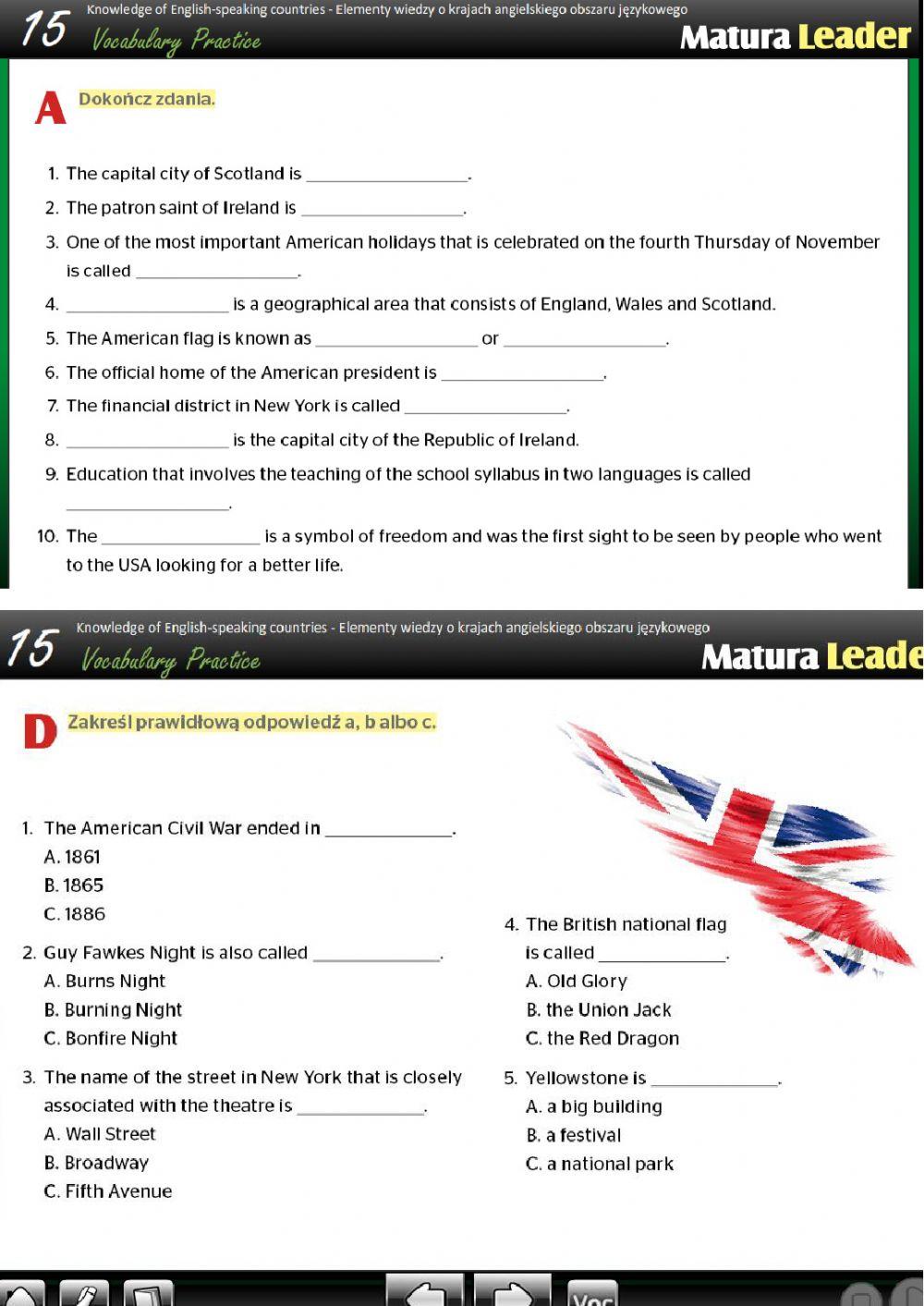 15. knowledge about english Liceum dla dorosłych 5