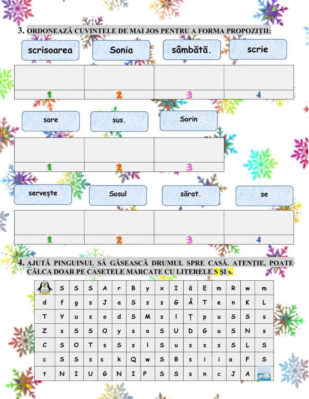 SUNETUL ȘI LITERA S