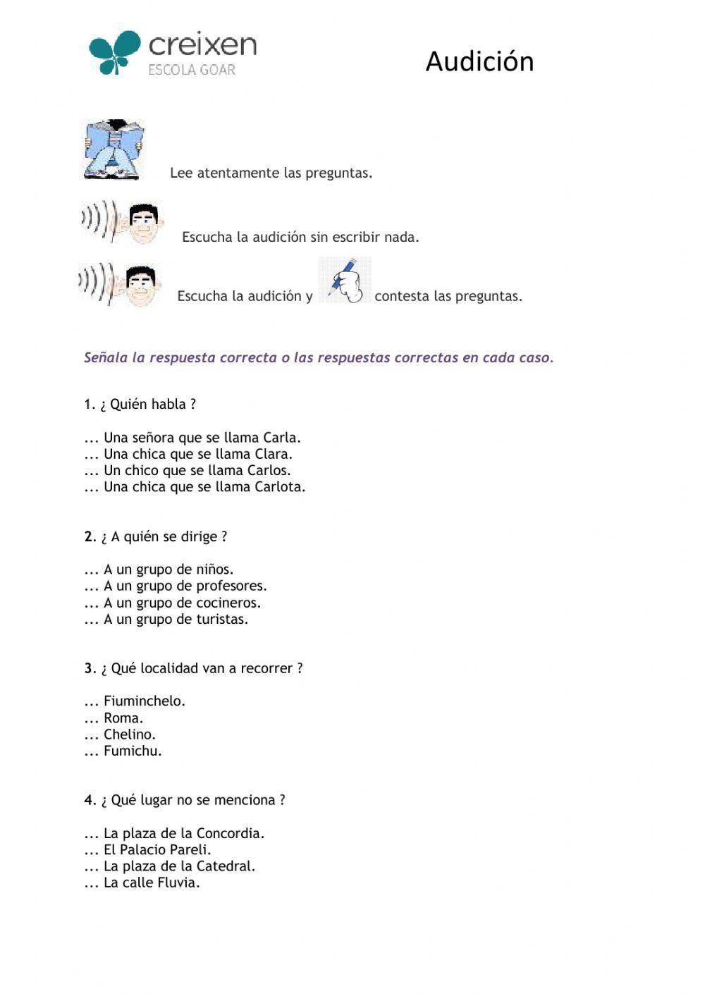 Audición: Fiuminchelo Audición: Fiuminchelo