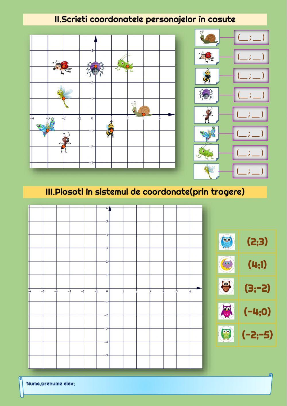 Sistemul cartezian de coordonate