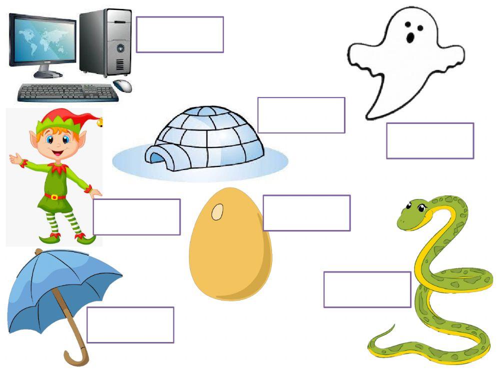 Words with Cc, Ee, Gg, Ii, Jj, Ss, Uu, Yy