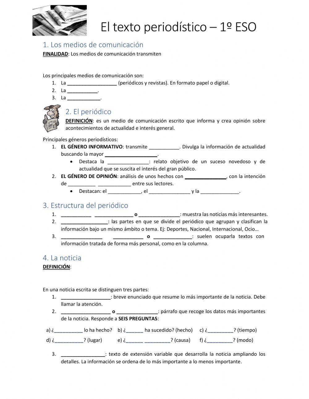 El texto periodístico