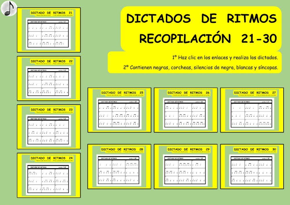 DICTADOS DE RITMOS RECOPILACIÓN 21-30