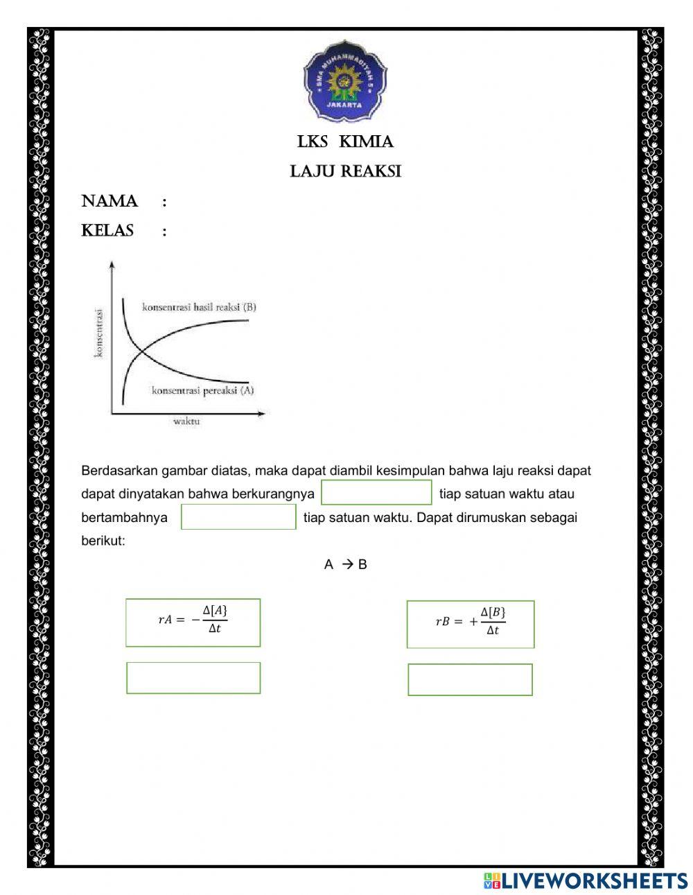 Faktor-faktor yang mempengaruhi laju reaksi new