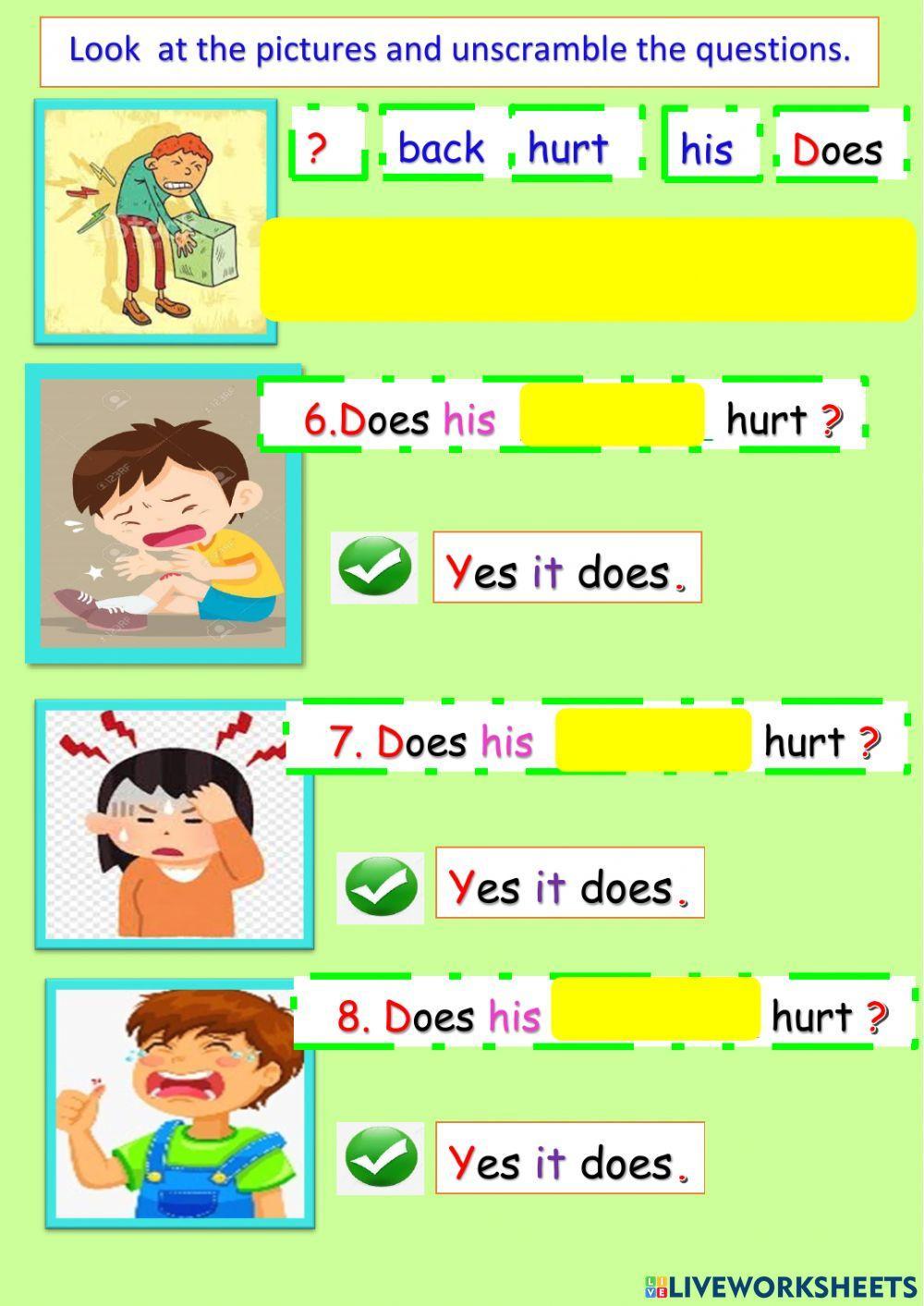 Health problems 4th grade unit 6