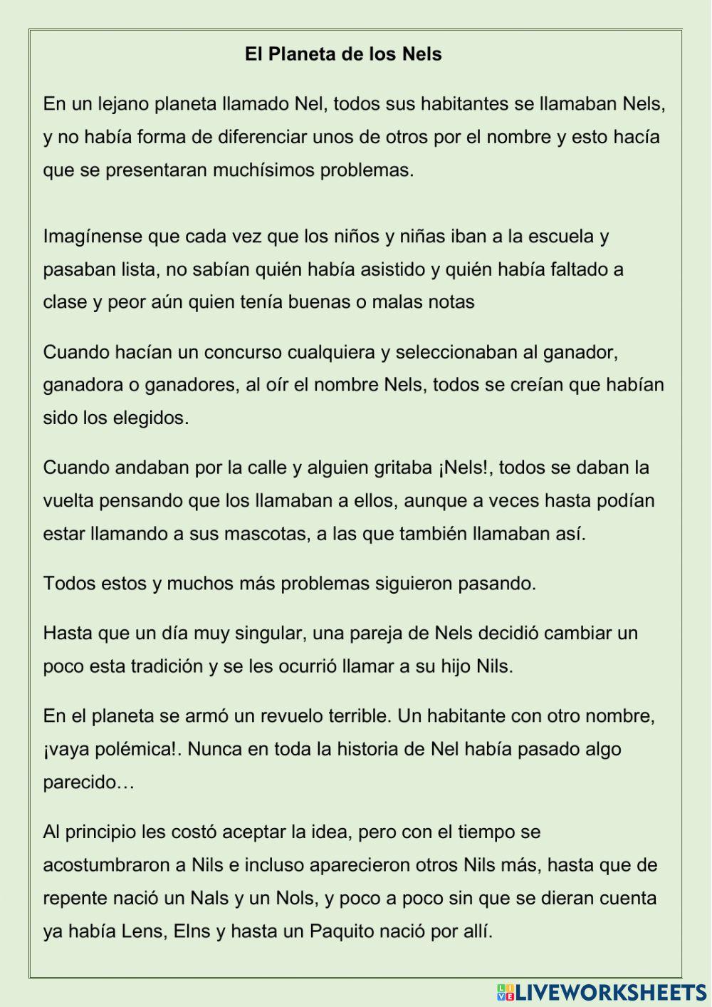 El planeta de los Nels