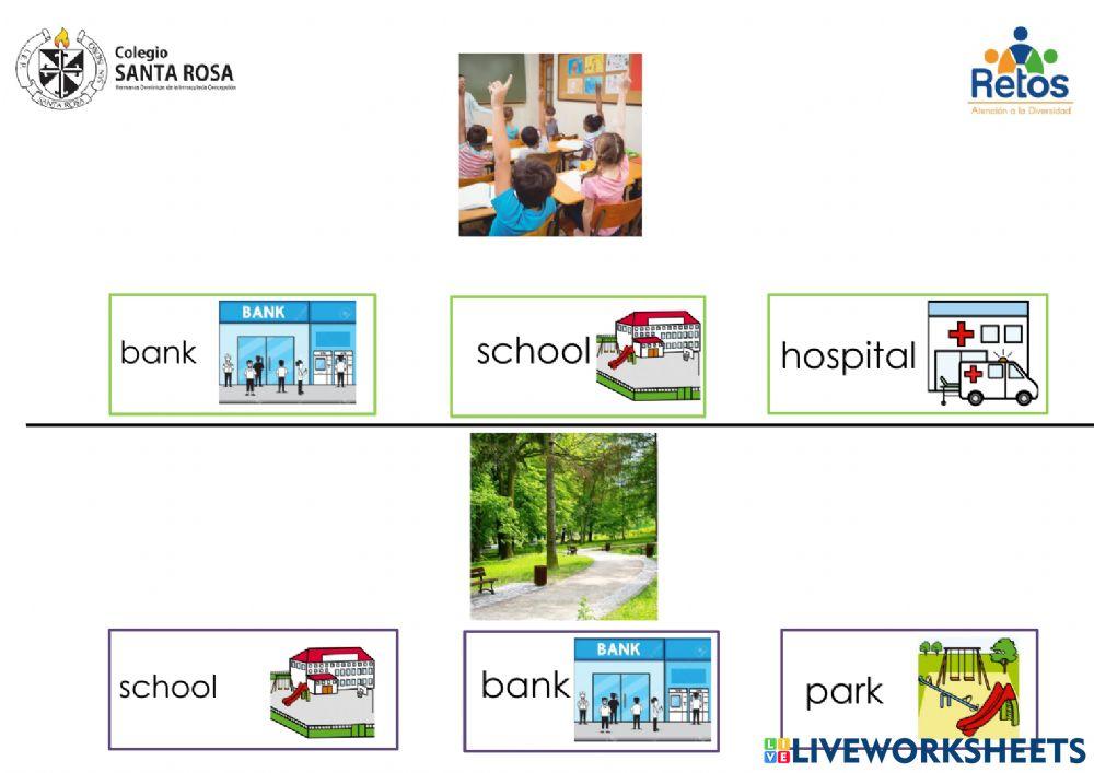 Places in Town and giving directions