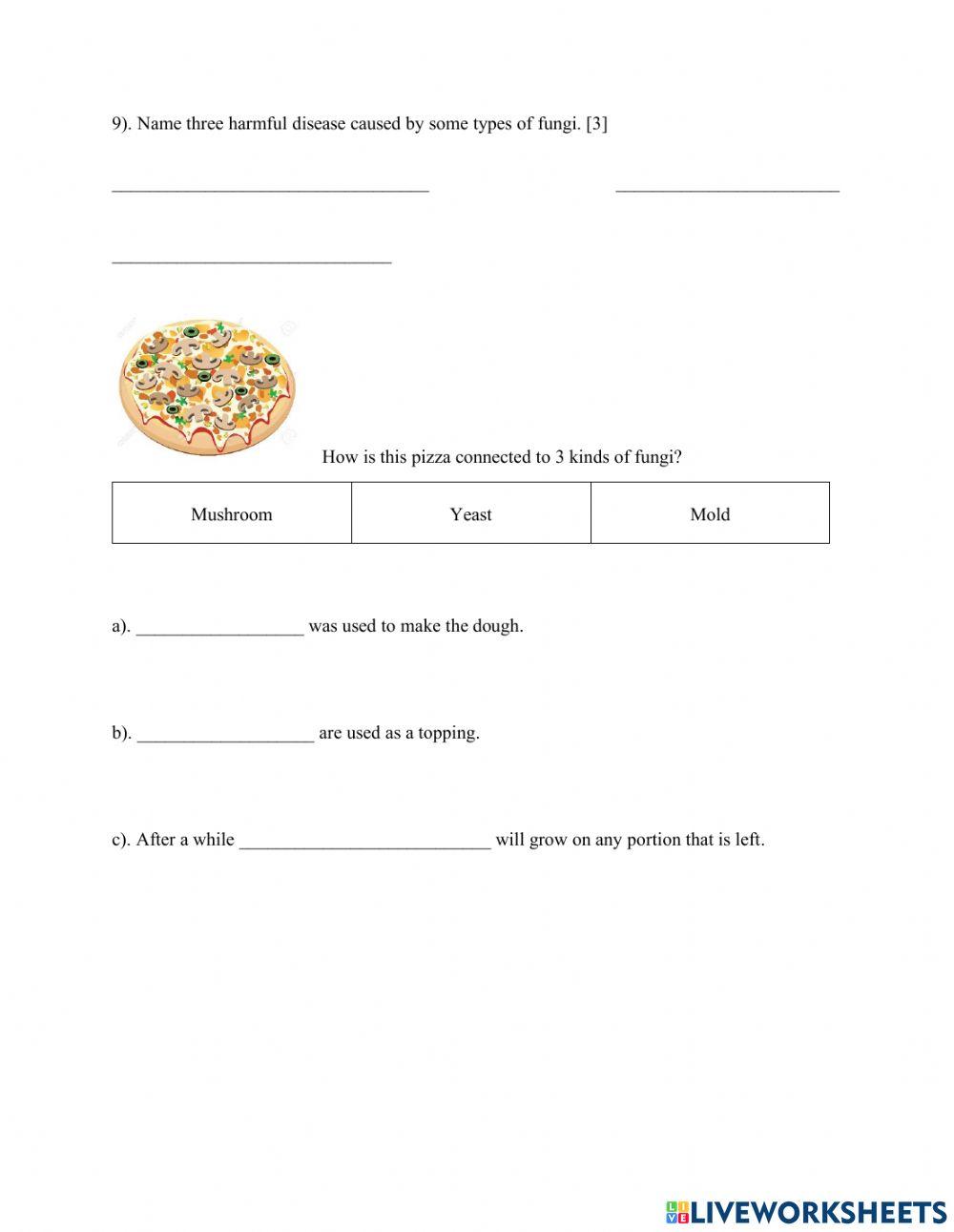 Characteristics of Organisms Quiz