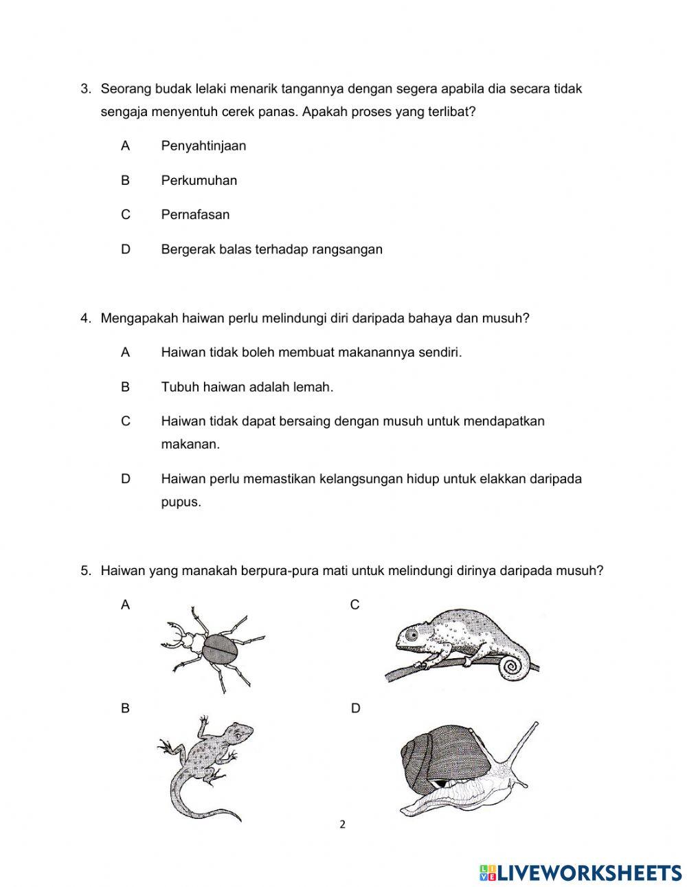 Sains Tahun 4 Kertas 1