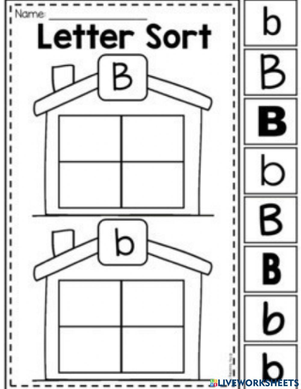 Uppercase and lowercase B