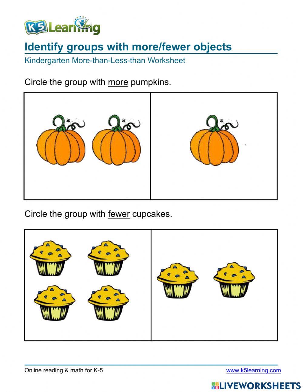 More-Fewer Comparisons