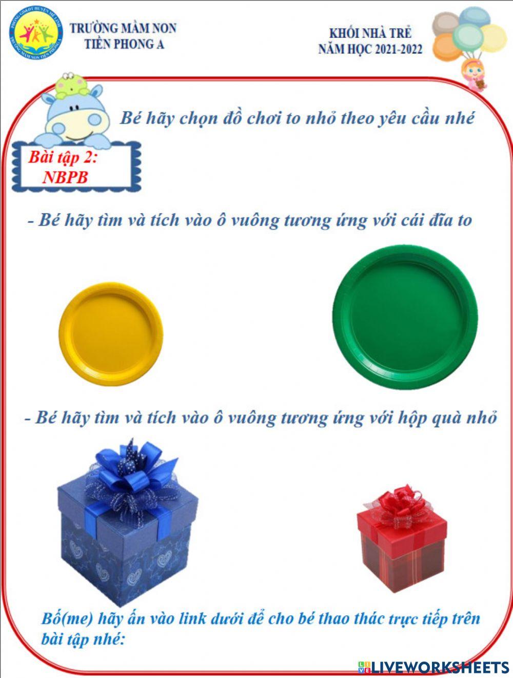 Phân biệt to nhỏ