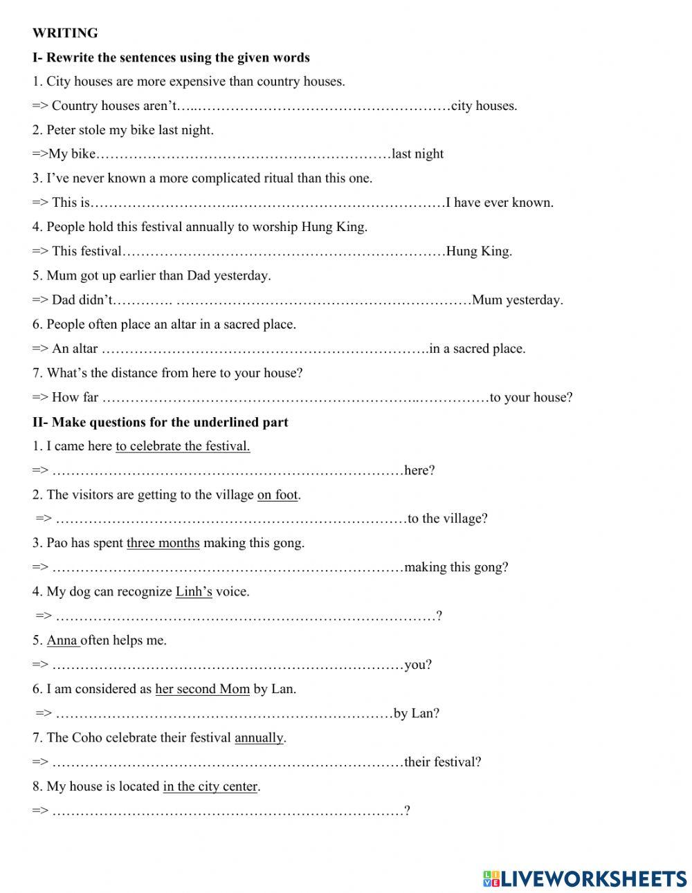 Grade 7ABC- Month Test