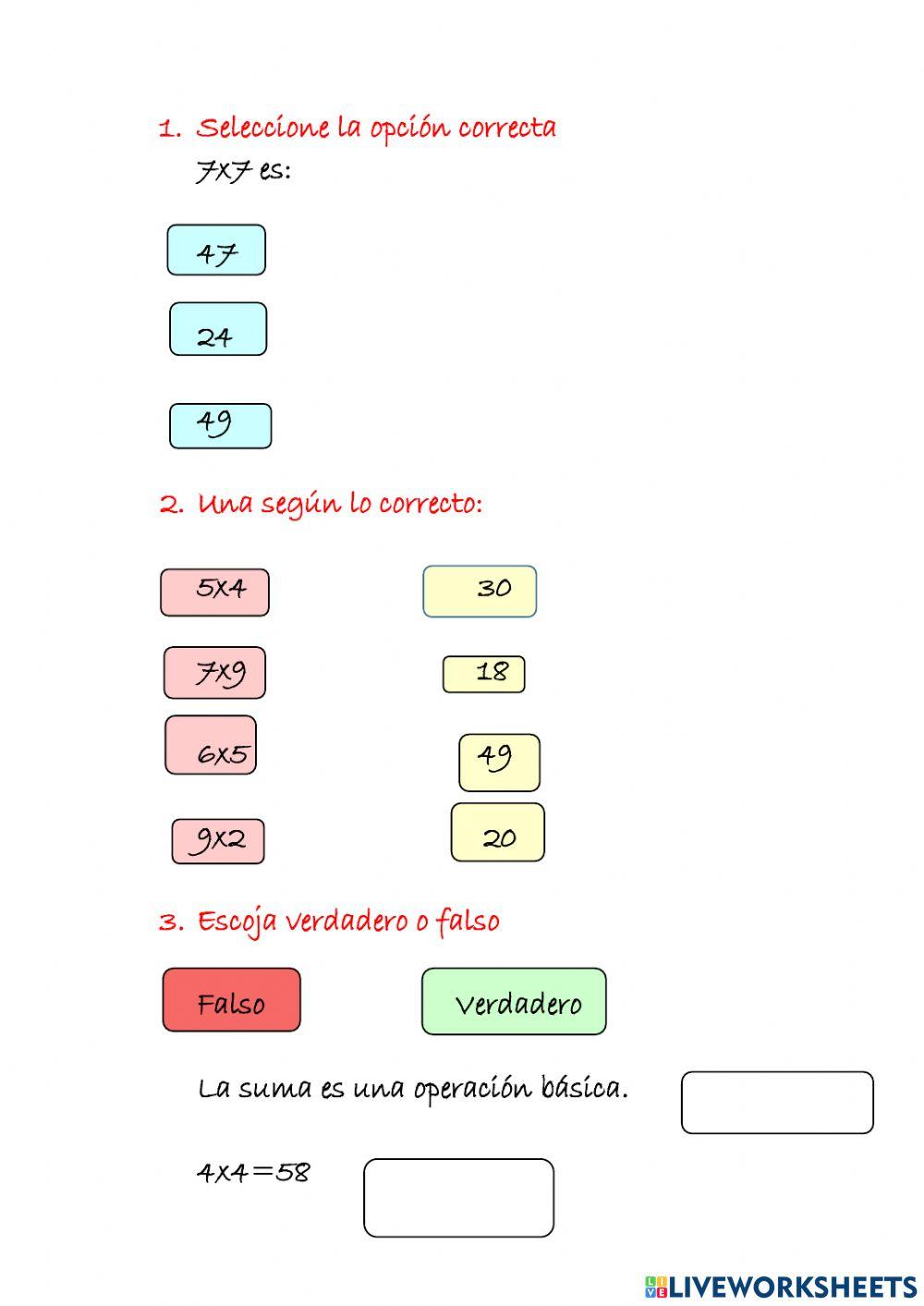Multiplicaciones