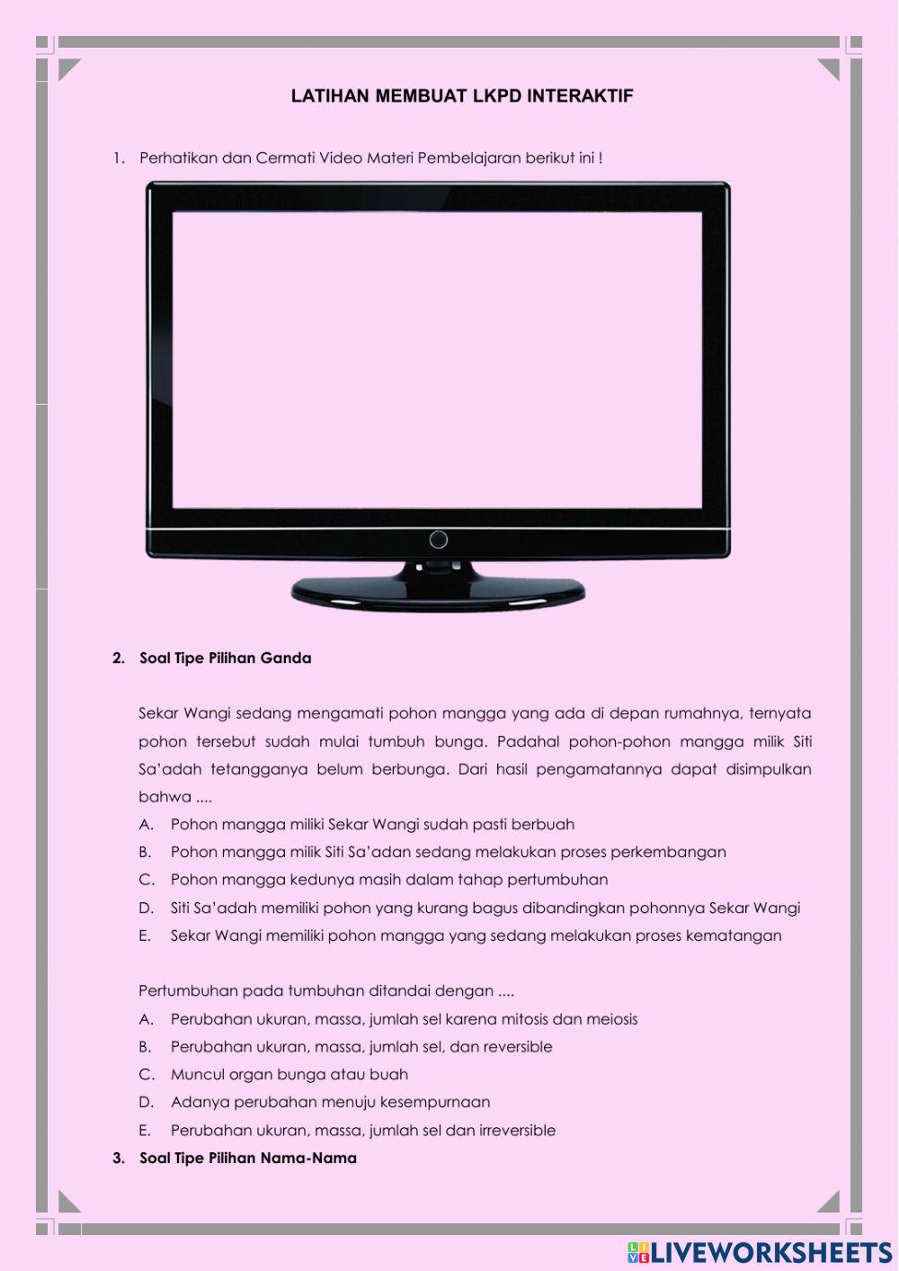 Lkpd pertumbuhan perkembangan