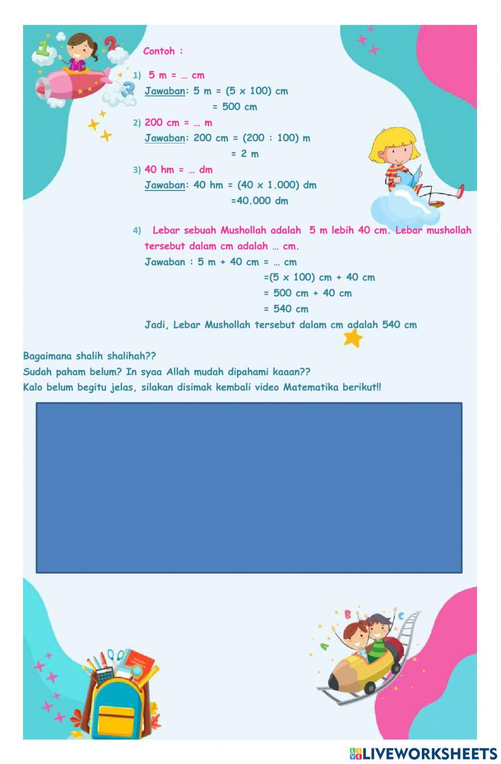 Modul Matematika Satuan Panjang