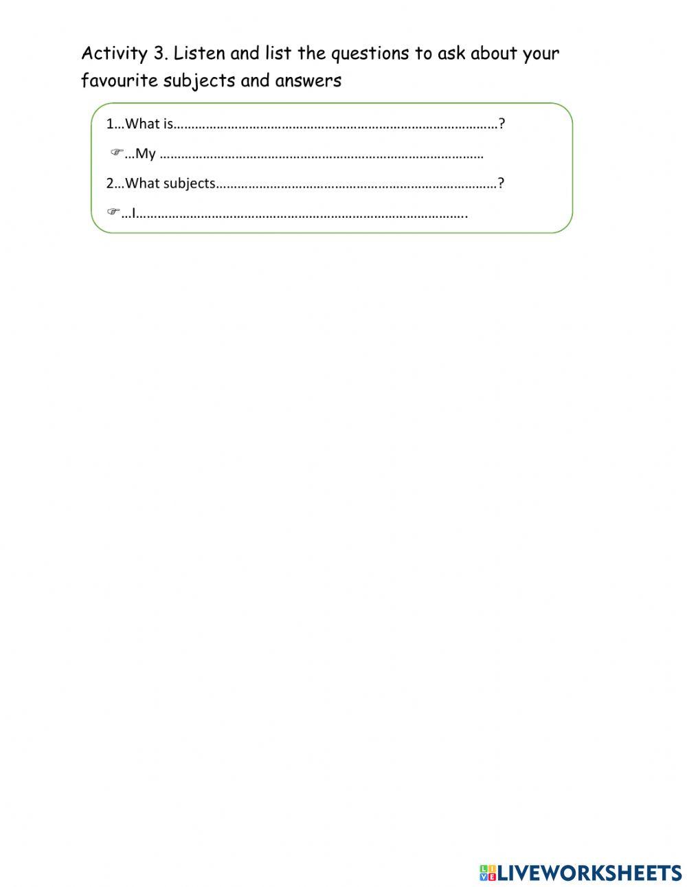 Preparation listening unit 2: part 1