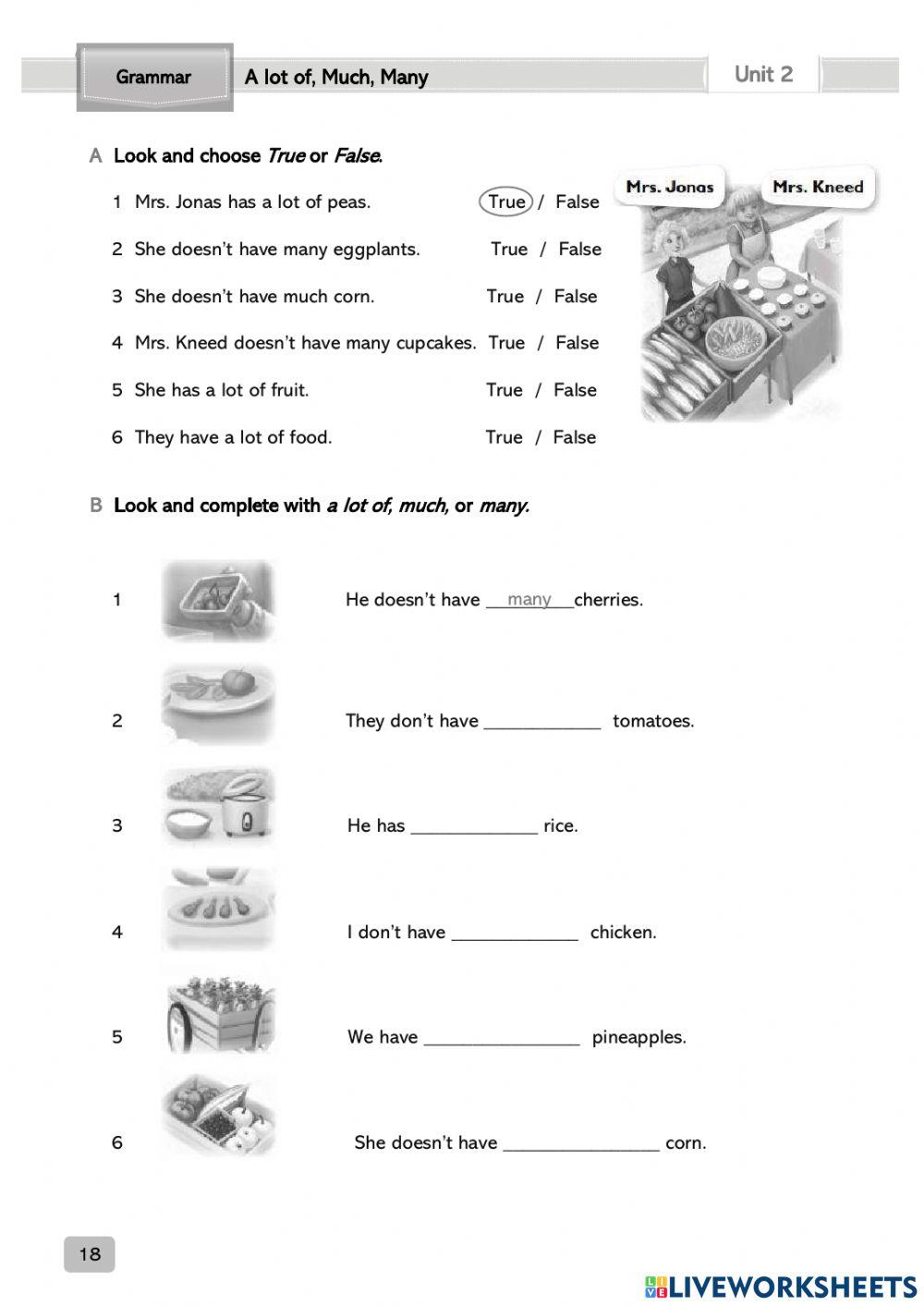 GS2 - U2 - Much many a lot of