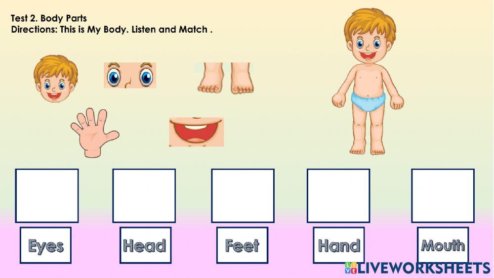 Assessment Test for Kindergarten 2 IEP