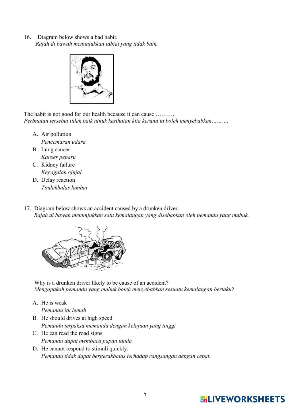 Year 4 Science Paper 1