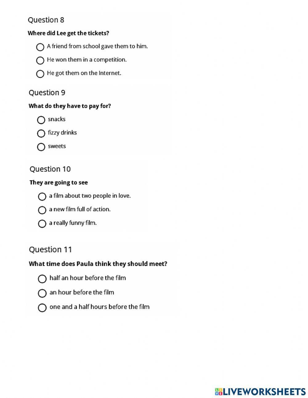 PET KET Listening test No 2