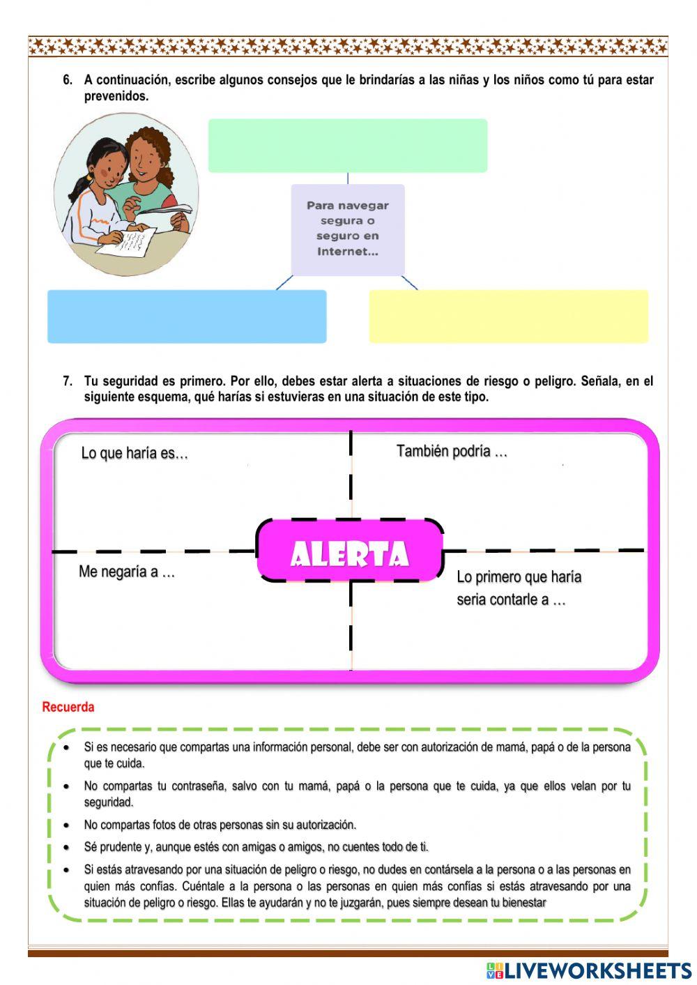 Protejo mi seguridad cuando uso internet