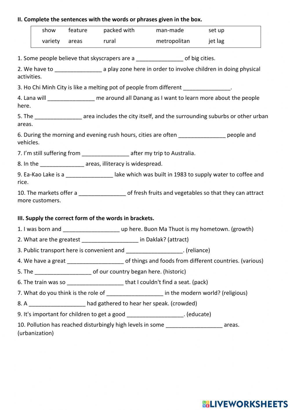 9 - UNIT 2 - VOCABULARY