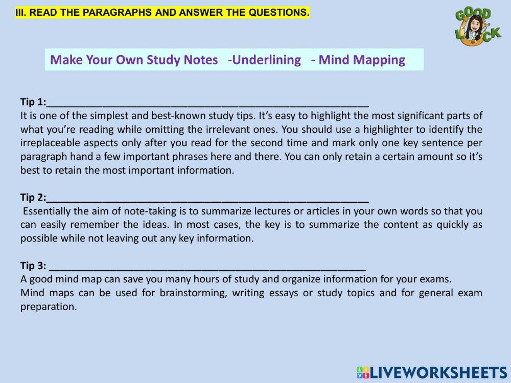 9th grade- Reading 2 Part 2