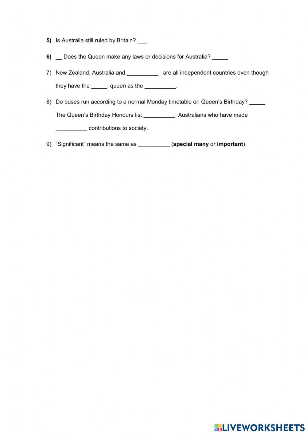 Queen's Birthday in Queensland, 2021