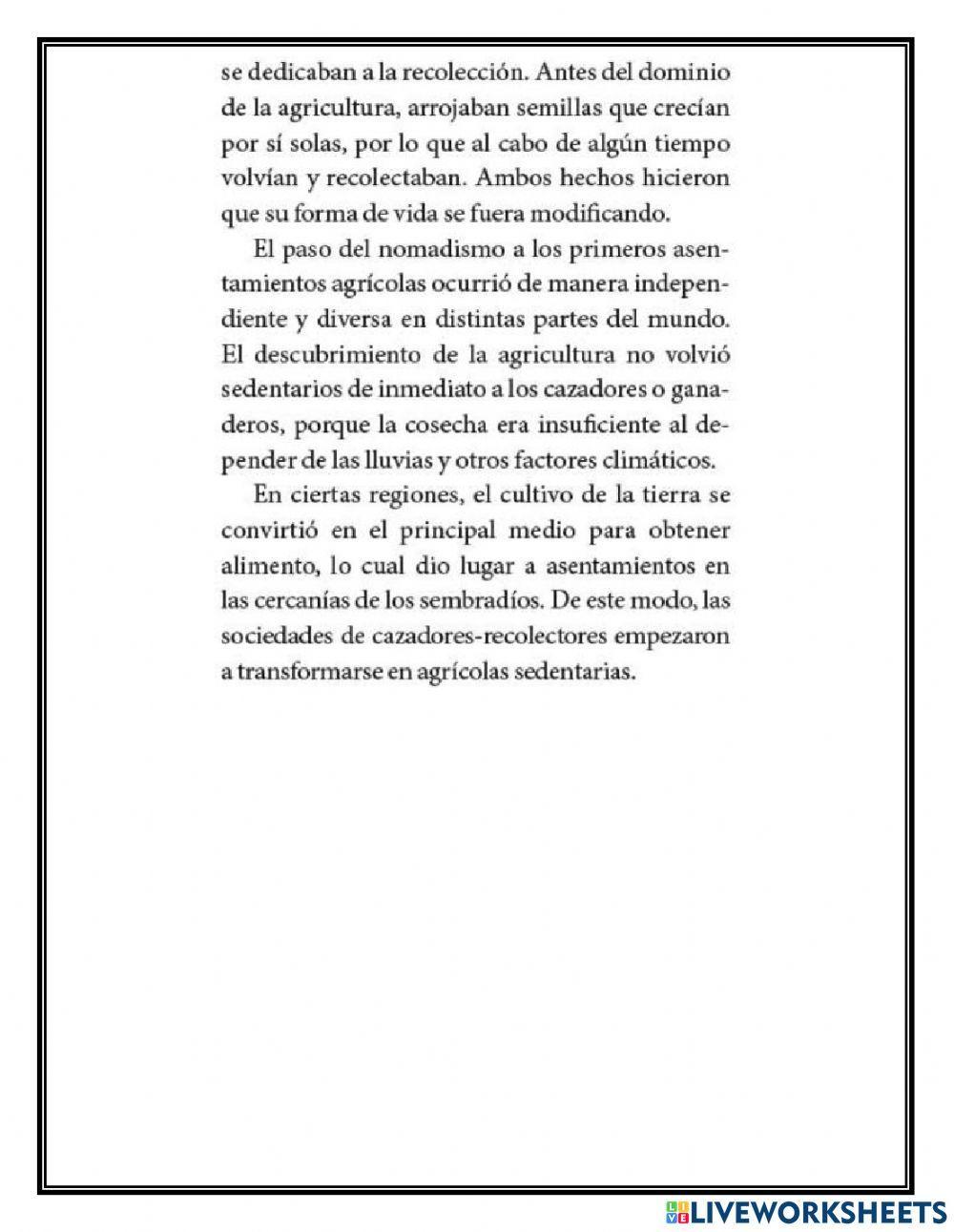 Bloque 1: La prehistoria. De los primeros seres humanos a las primeras sociedades urbanas.