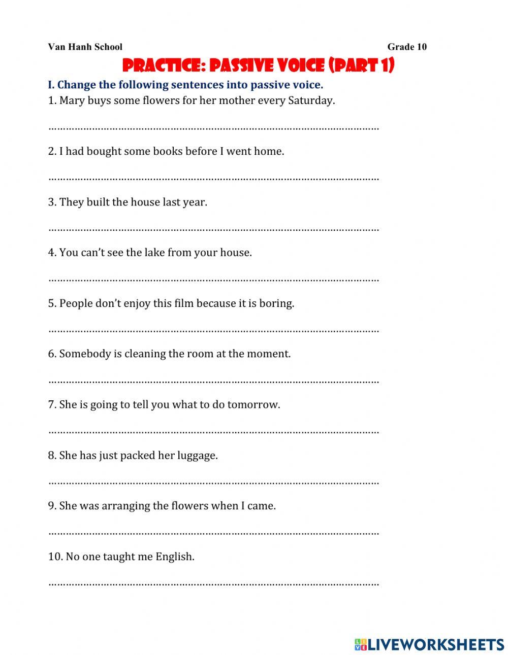 Grade 10-passive (tenses)-part 1