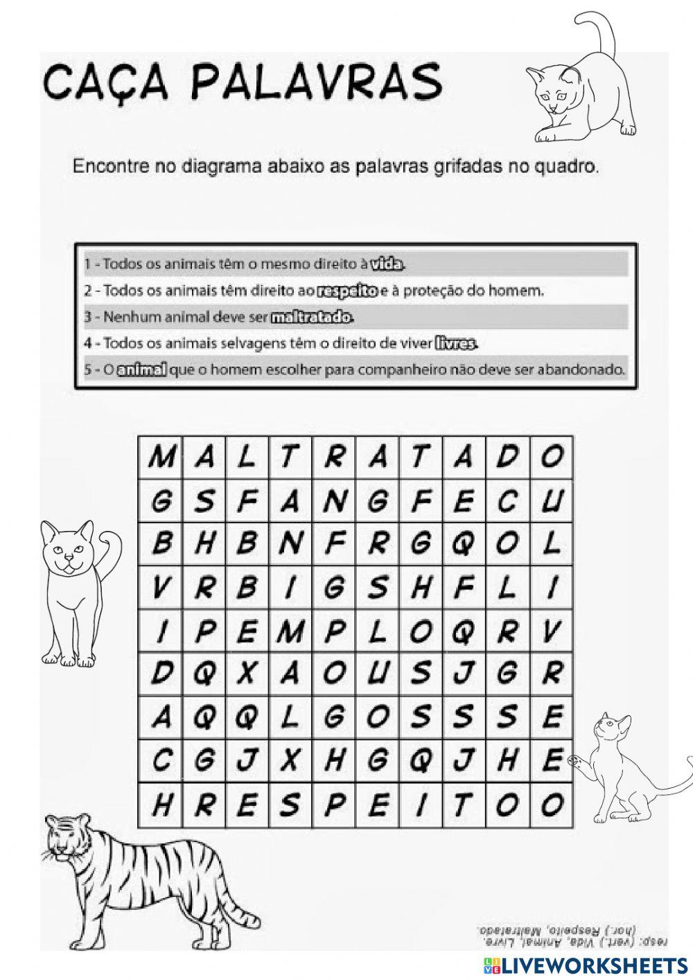 Cuidando dos animais