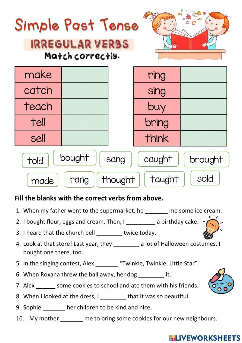 1471015 Irregular Verbs Simple Past Tense