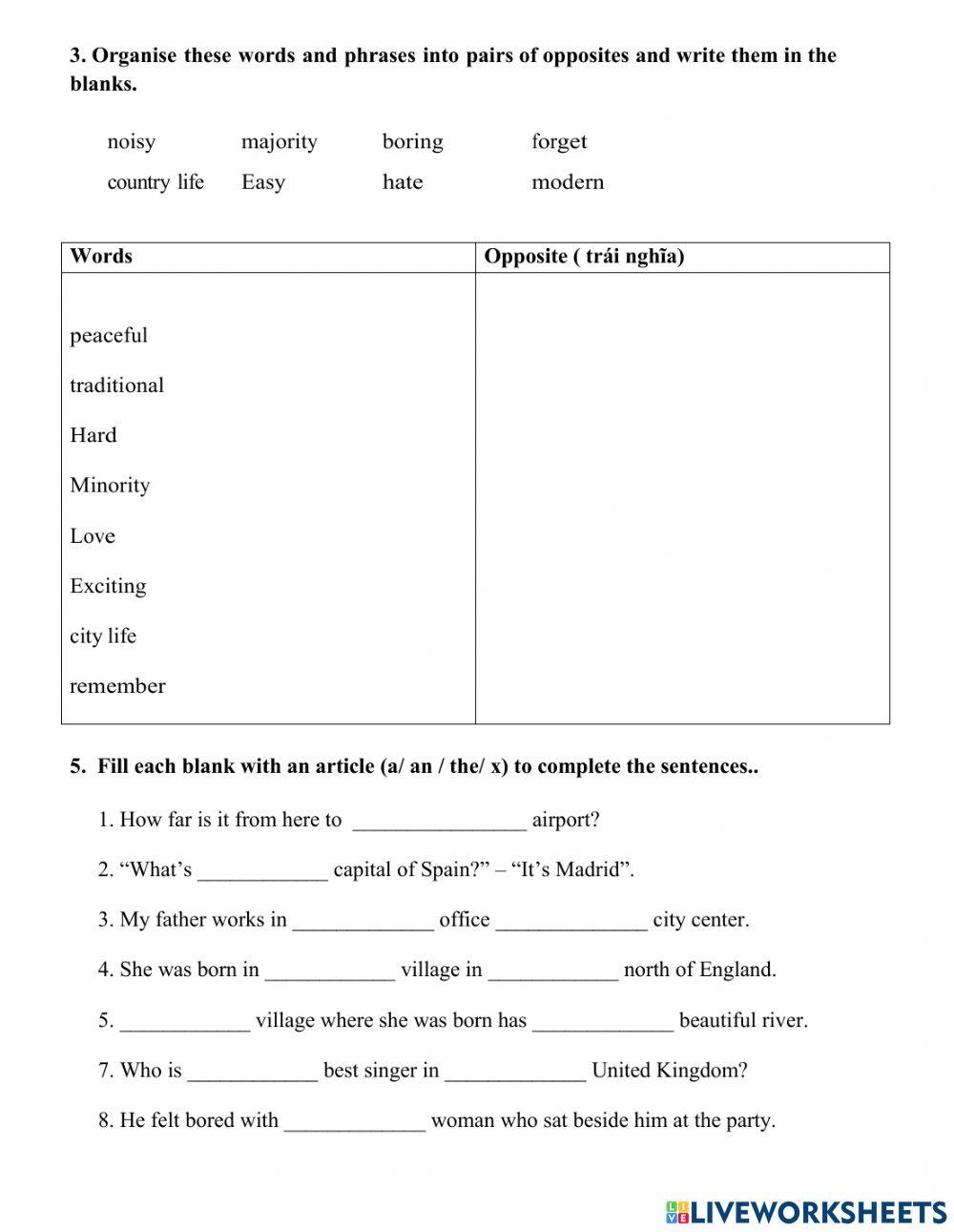 English 8- Unit 3 Test: Peoples of Viet Nam