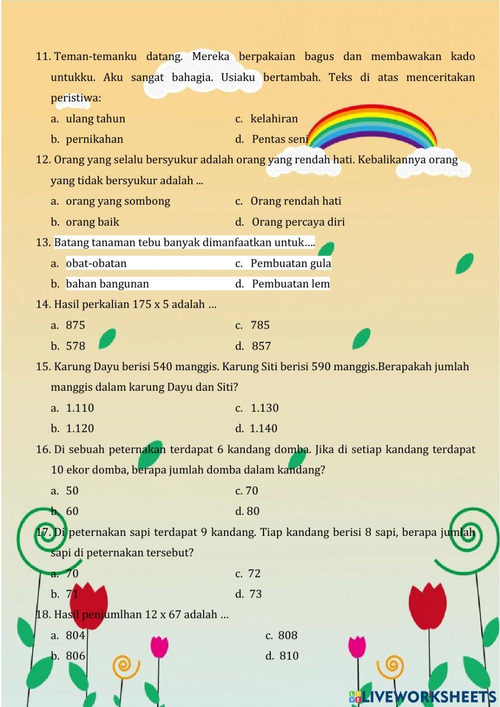 Soal tema 2