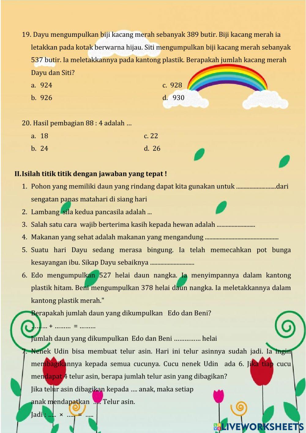 Soal tema 2
