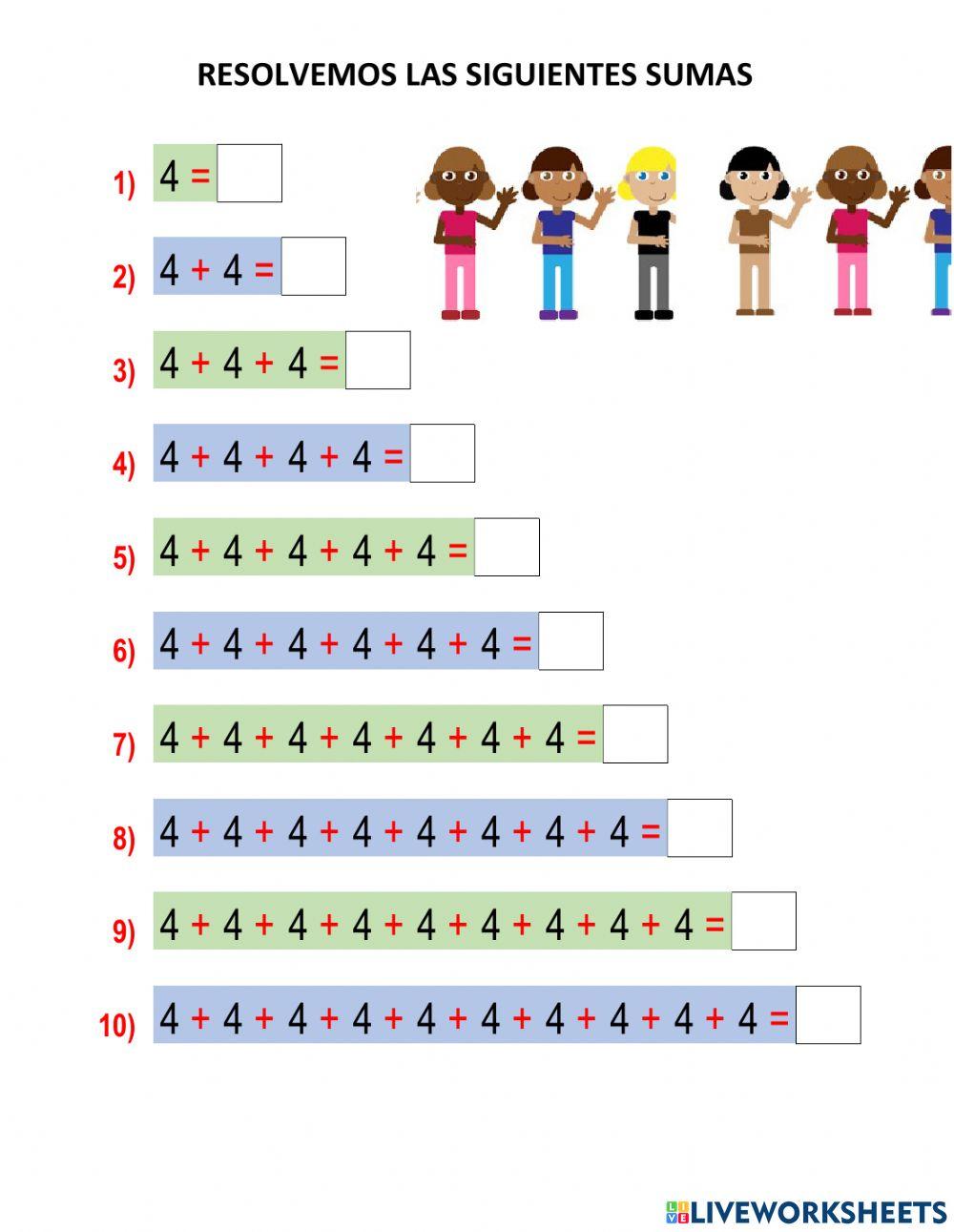 Sumas pre mulplicación