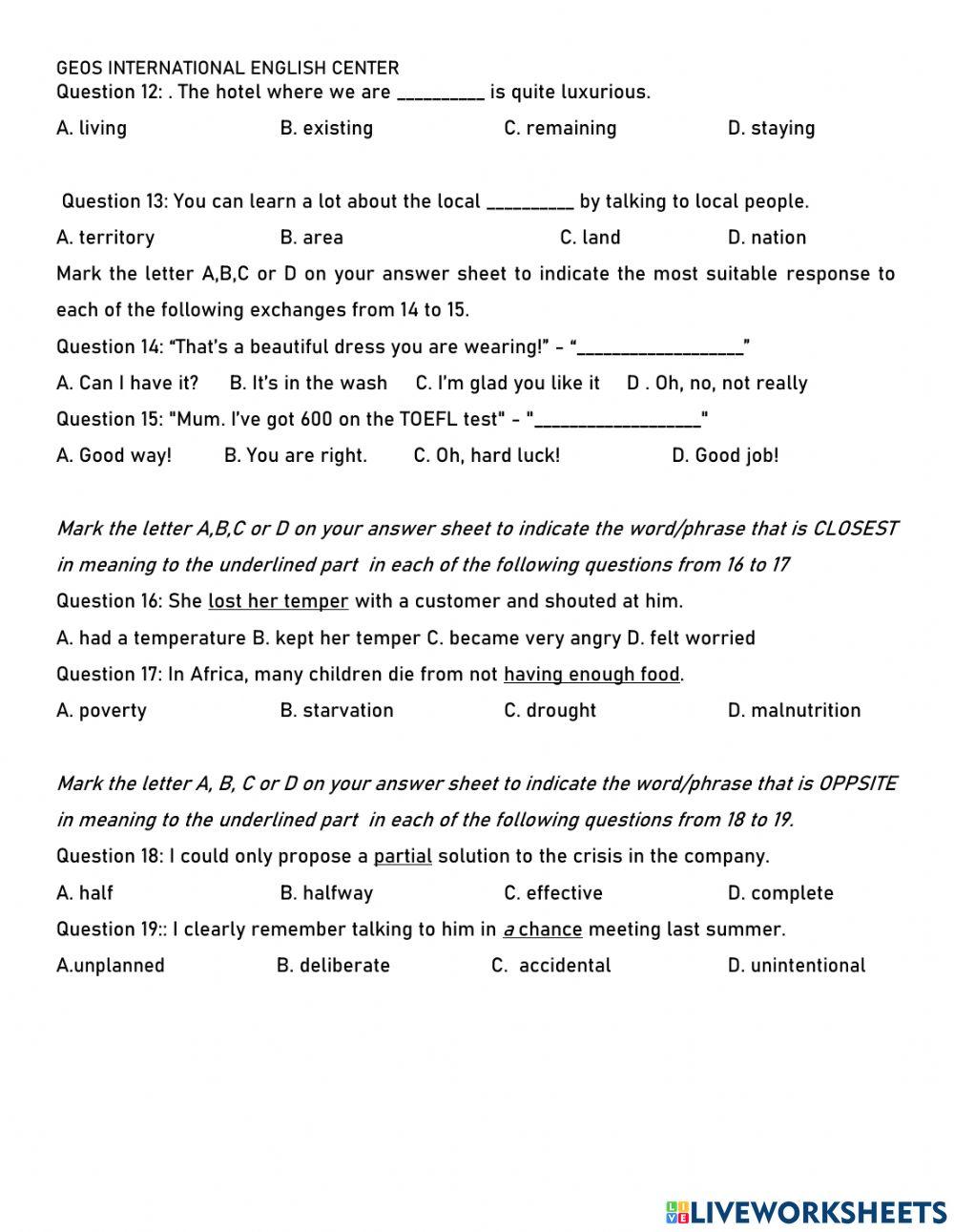 Đề luyện thi vào 10 số 11