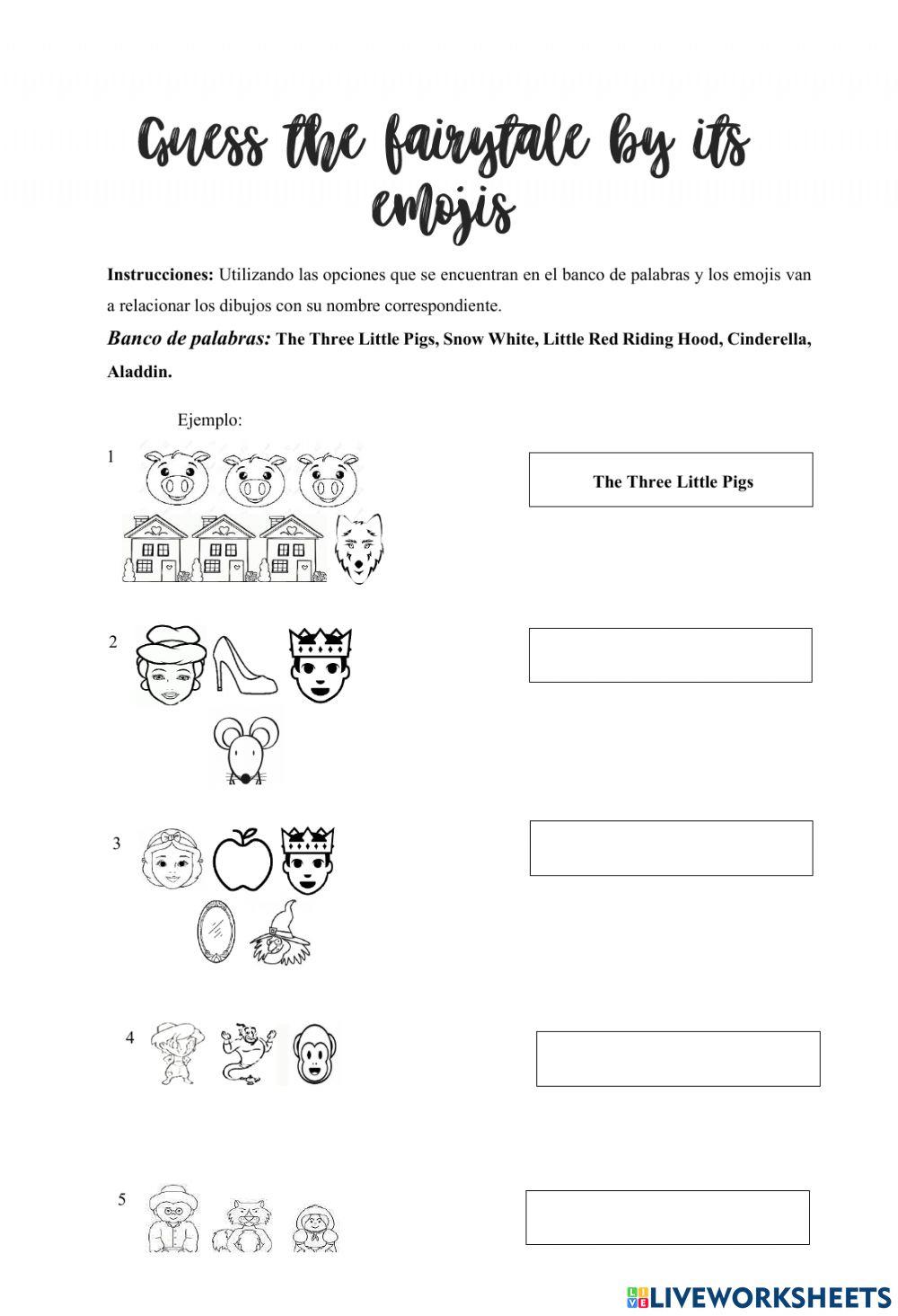 Guess the fairytale by its emojis