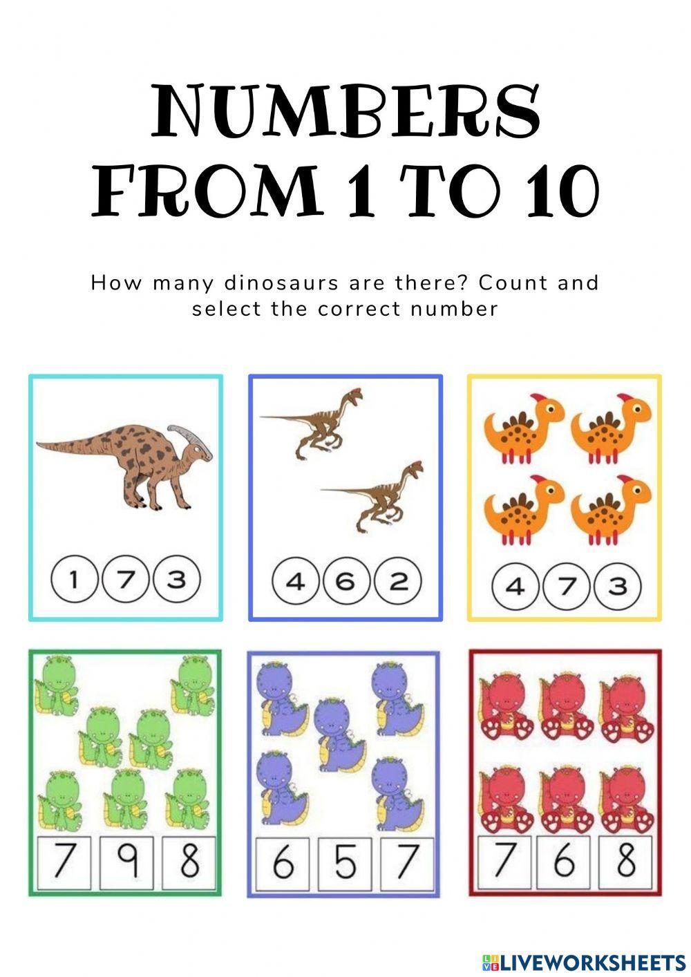 NUMBERS FROM 1 to 10
