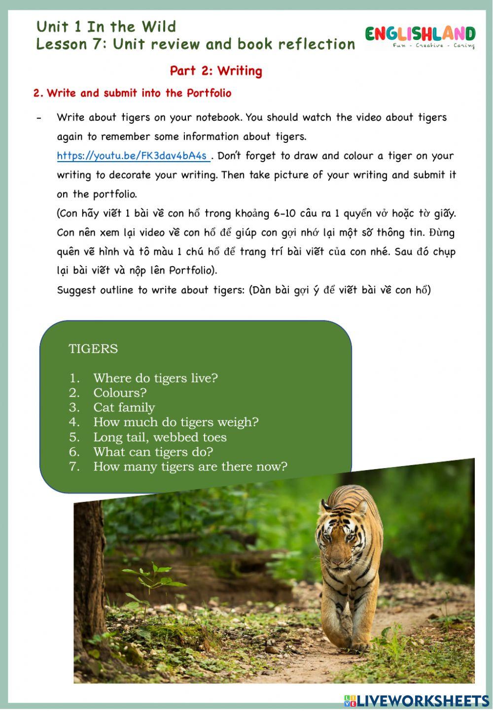 U1 Lesson 7 Unit review and book reflection